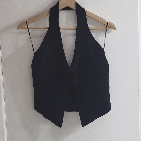 Knitted corsage halter - Picture 1 of 4